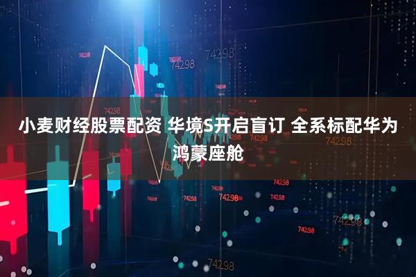 小麦财经股票配资 华境S开启盲订 全系标配华为鸿蒙座舱